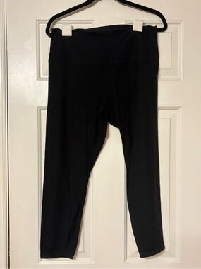 lululemon athletica Black Ribbed High-Rise Align Leggings, 25” inseam